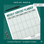 SOCIAL MEDIA CONTENT PLANNER