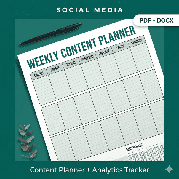 SOCIAL MEDIA CONTENT PLANNER