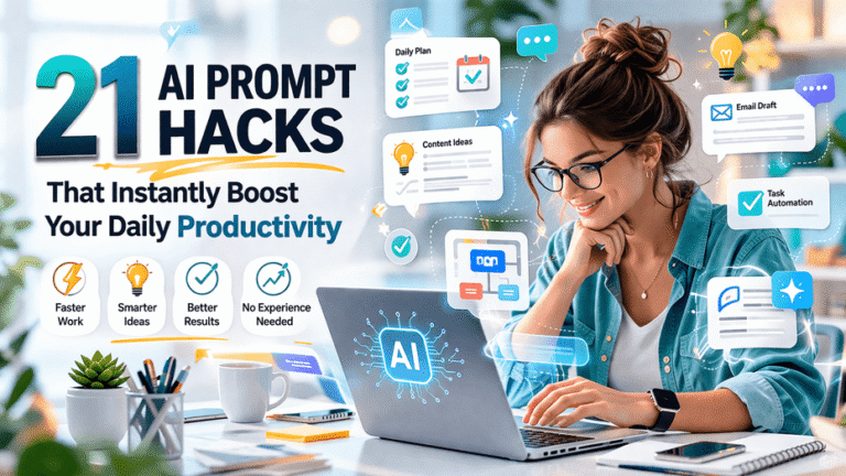 AI prompts for productivity workspace with AI tools and task automation