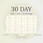 30 Day SelfCare Challenge Printable Template